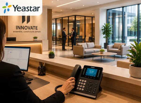 Standard téléphonique d'entreprise Yeastar par integraphone